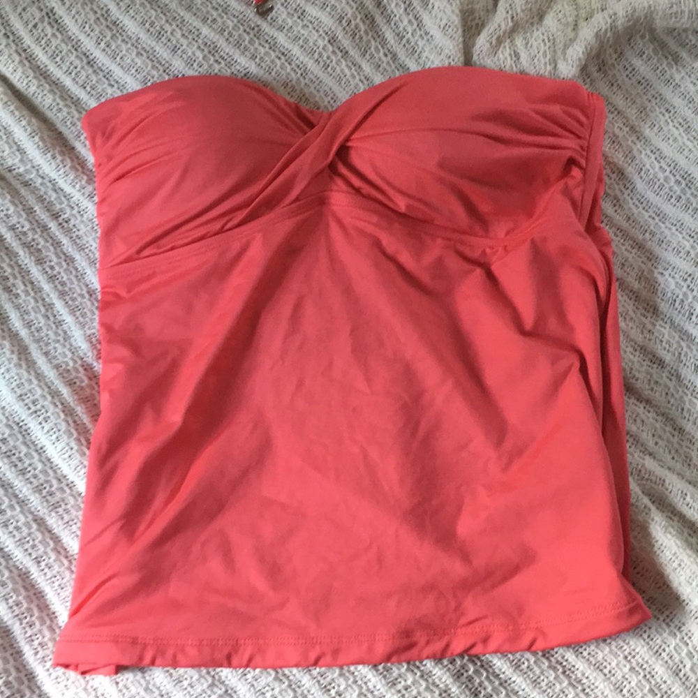 Coral Swimsuit Top w/ Detachable Strap
